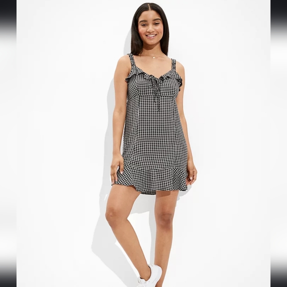 American Eagle Plaid Dress Size M